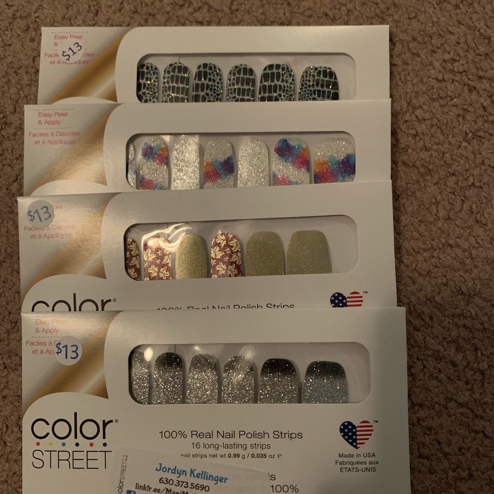 Color street glitter nail art bundle